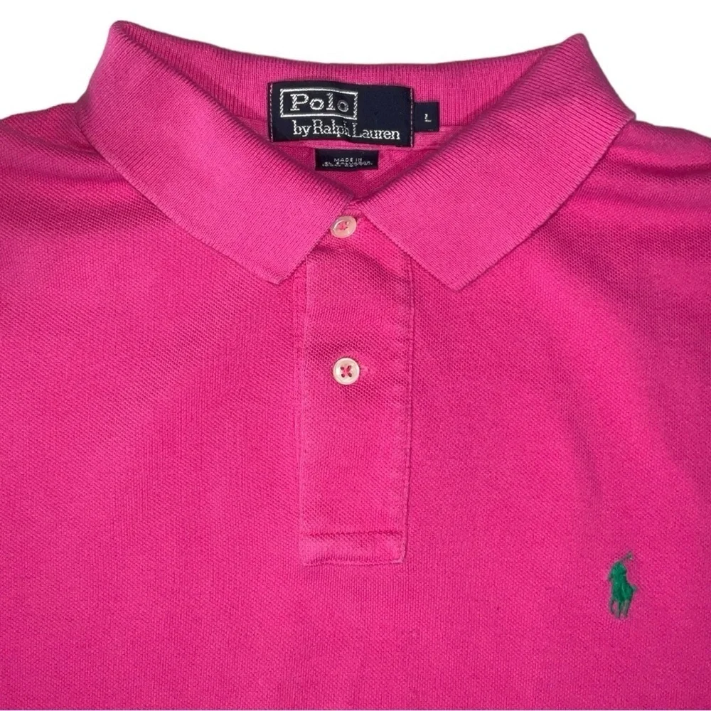 👕 Polo Ralph Lauren Polo – Men’s L‎ – Pink Preppy Drip 🌸🐎